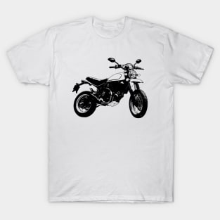 Scrambler Bike Sketch Art T-Shirt